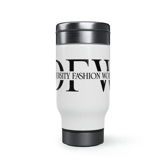 Stainless Steel Travel Mug with Handle, 14oz